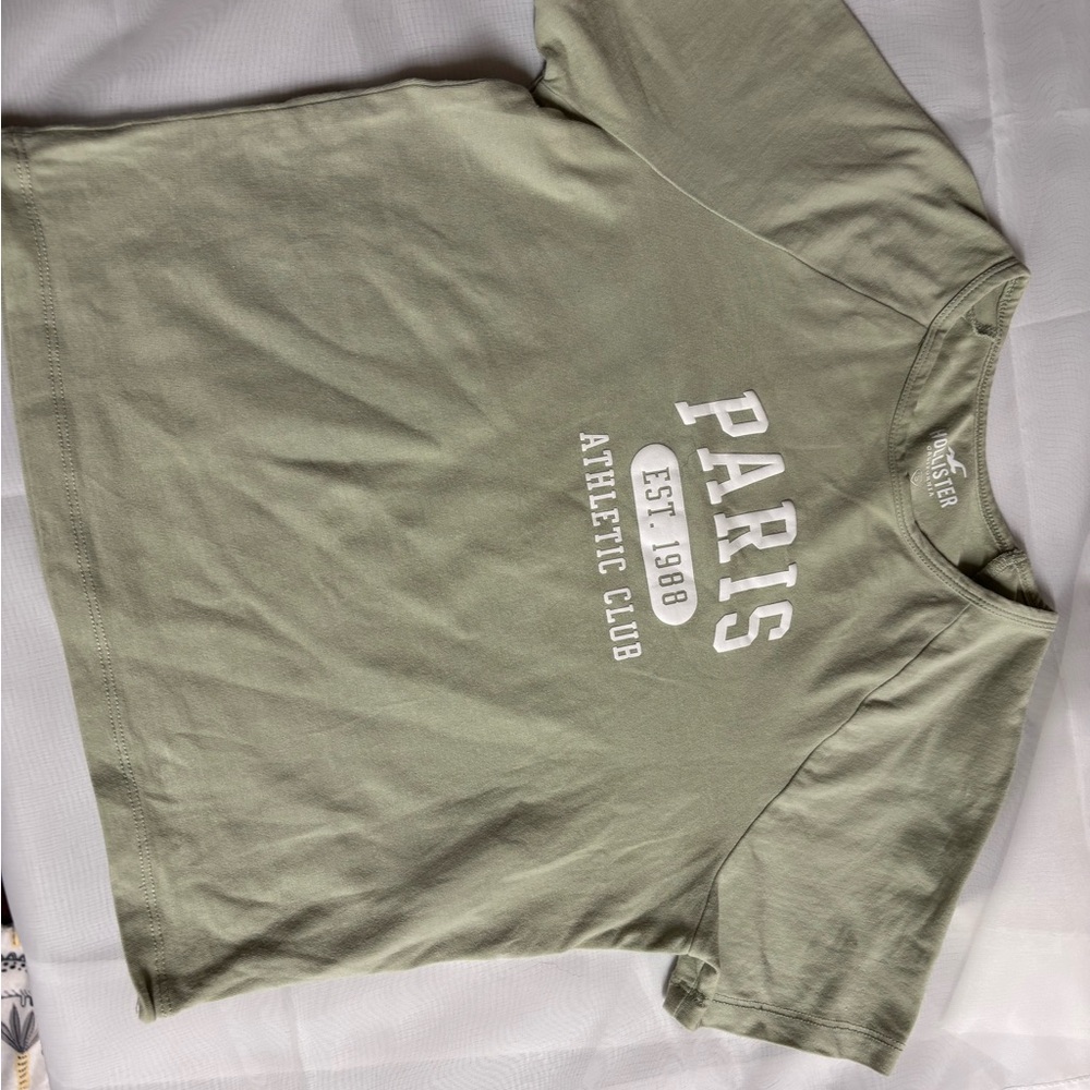 Sold Hollister Green Short Sleeve Tee Casual Cotton preowned